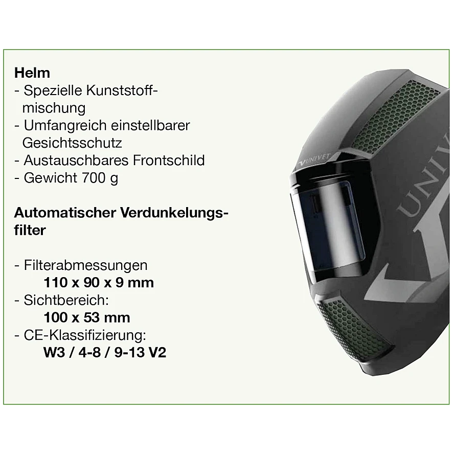 Automatische Laserschweiss-Helm Weld-Helmet EN207-Zertifizierung für die Gesamtheit Helm plus Filter